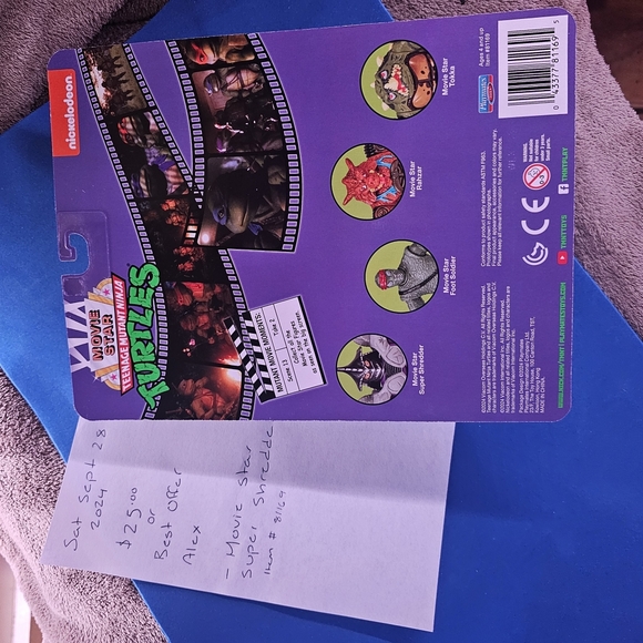 Tmnt playmate movie star supper shredder new in the box - Picture 2 of 2